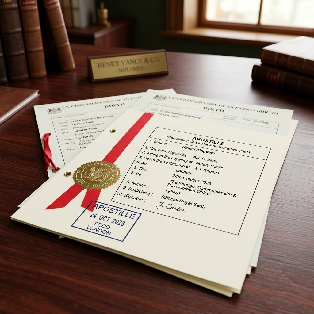Apostille certificate stamp verification